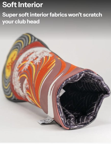 Pins & Aces Authentic Colorful Fire and Fury Fairway Club Head Cover