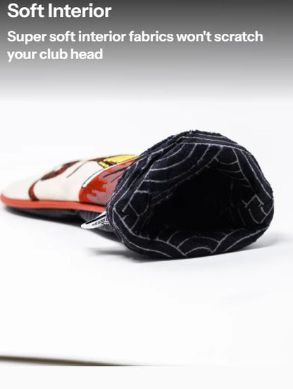 Pins & Aces Authentic Colorful Samurai's Strength Rescue/Hybrid Club Head Cover