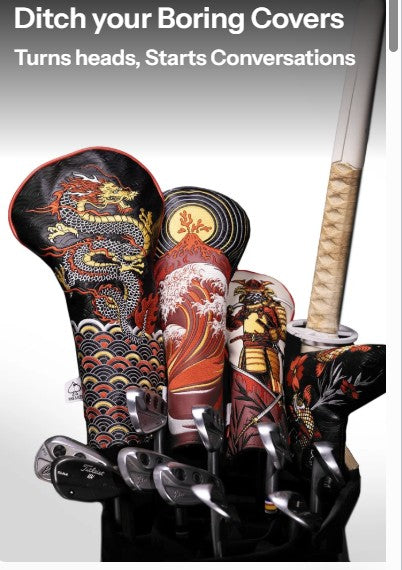 Pins & Aces Authentic Robust Dragon's Dynasty Driver Head Cover Fits up to 460cc