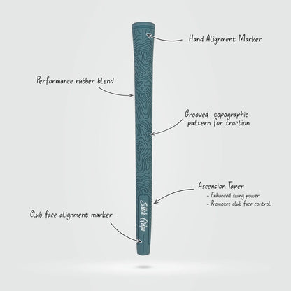 Stick Grips Golf Authentic Topo Dark Blue Swing Club Grip (Irons & Woods)