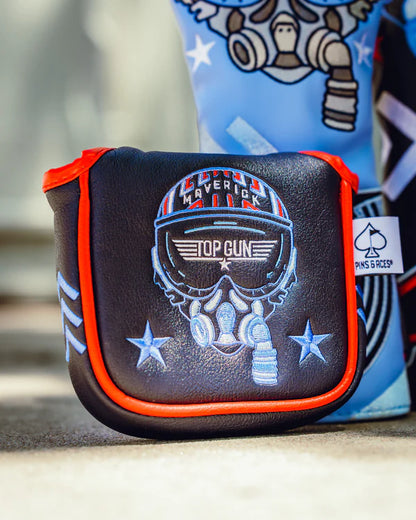 Pins & Aces (Authentic) Top Gun Maverick Center Shaft Mallet Putter Head Cover