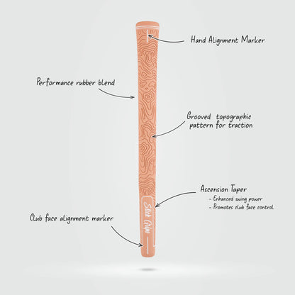 Stick Grips Golf Authentic Topo Augusta Peach Swing Club Grip (Irons & Woods)