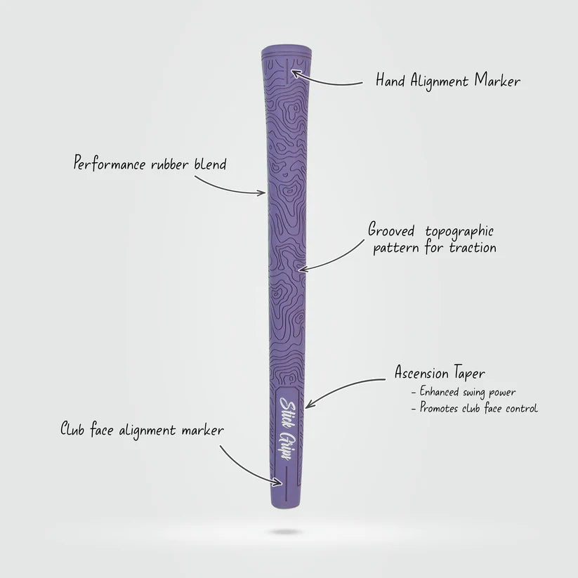 Stick Grips Authentic TOPO Purple Standard Swing Club Grip (Irons & Woods)