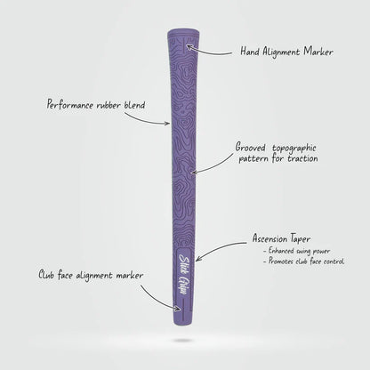 Stick Grips Authentic TOPO Purple Standard Swing Club Grip (Irons & Woods)