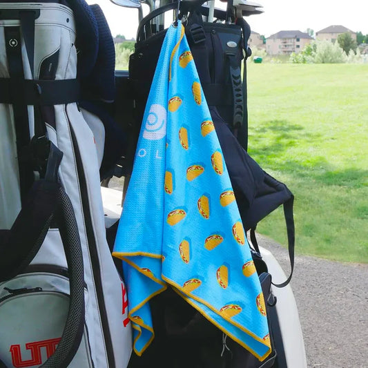 Sweet Rollz Authentic Taco Tuesday Golf Bag Towel Large 20"x40"