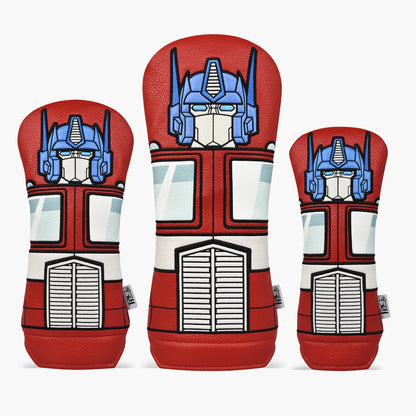 PRG Golf Authentic Transformers Optimus Prime Driver, Fairway & Rescue Head Cover Set New!!!