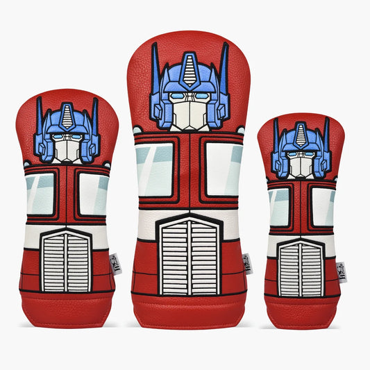 PRG Golf Authentic Transformers Optimus Prime Driver, Fairway & Rescue Head Cover Set New!!!