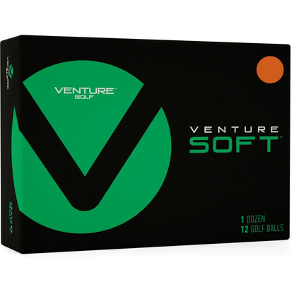 Venture Golf Soft Matte Orange 1 Dozen (12) Golf Balls