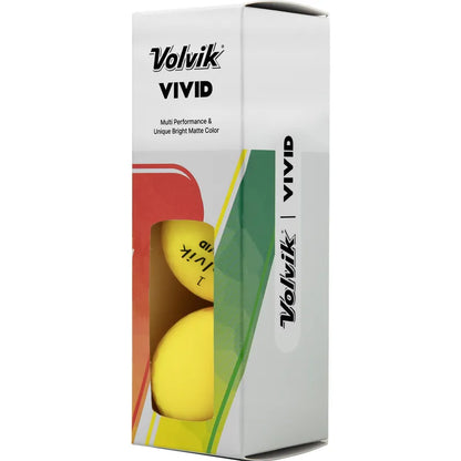 Volvik Vivid Matte Yellow 1 Dozen (12) Golf Balls