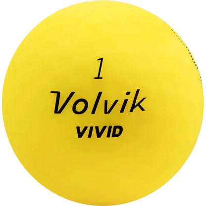 Volvik Vivid Matte Yellow 1 Dozen (12) Golf Balls