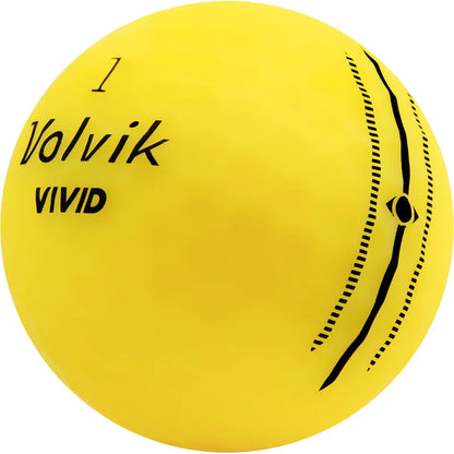 Volvik Vivid Matte Yellow 1 Dozen (12) Golf Balls