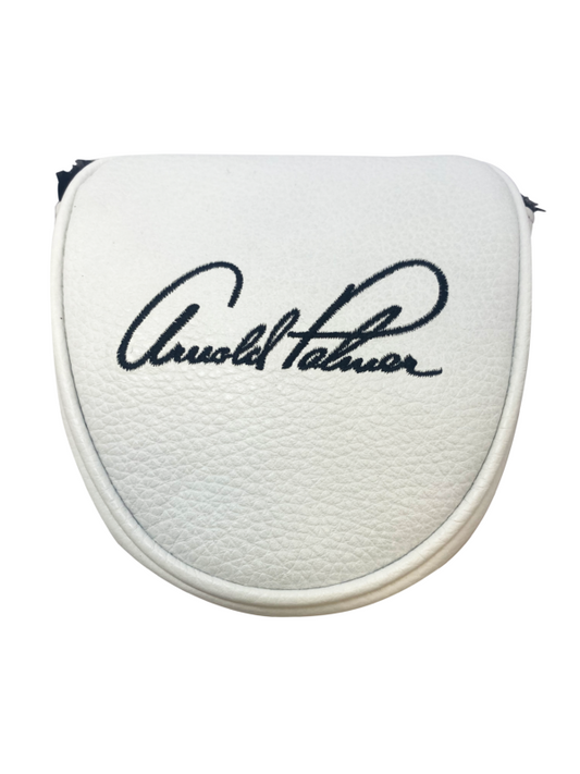 PRG Golf Arnold Palmer Signature Series Vanto Vintage 100% Genuine Leather White Mallet Cover