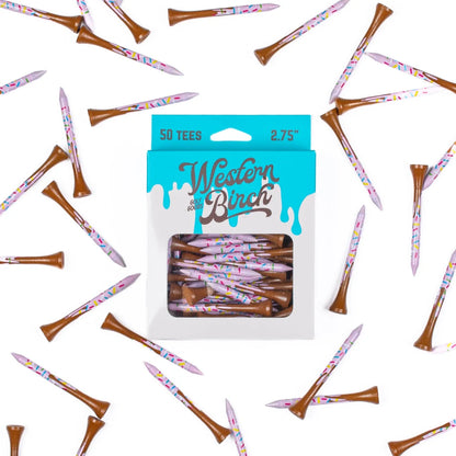 Western Birch Golf Company Hole in One Chocolate 2.75" Bamboo Golf Tees 50ea.