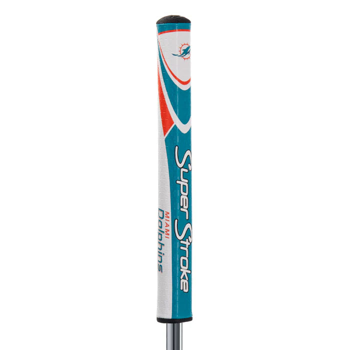 SuperStroke (Authentic) Miami Dolphins Mid Slim 2.0 Putter Grip w/Ball Marker NFL Licensed