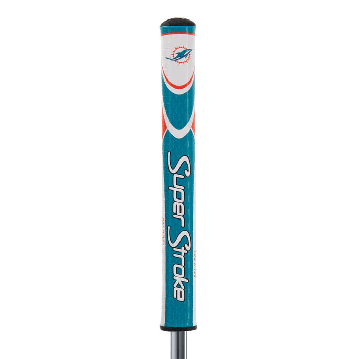 SuperStroke (Authentic) Miami Dolphins Mid Slim 2.0 Putter Grip w/Ball Marker NFL Licensed