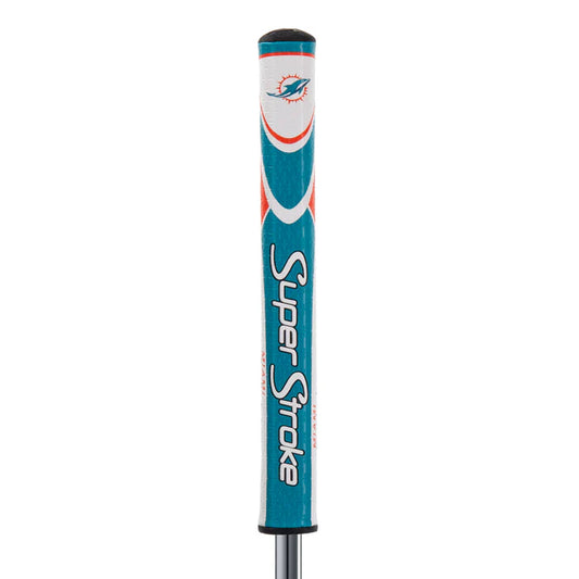 SuperStroke (Authentic) Miami Dolphins Mid Slim 2.0 Putter Grip w/Ball Marker NFL Licensed