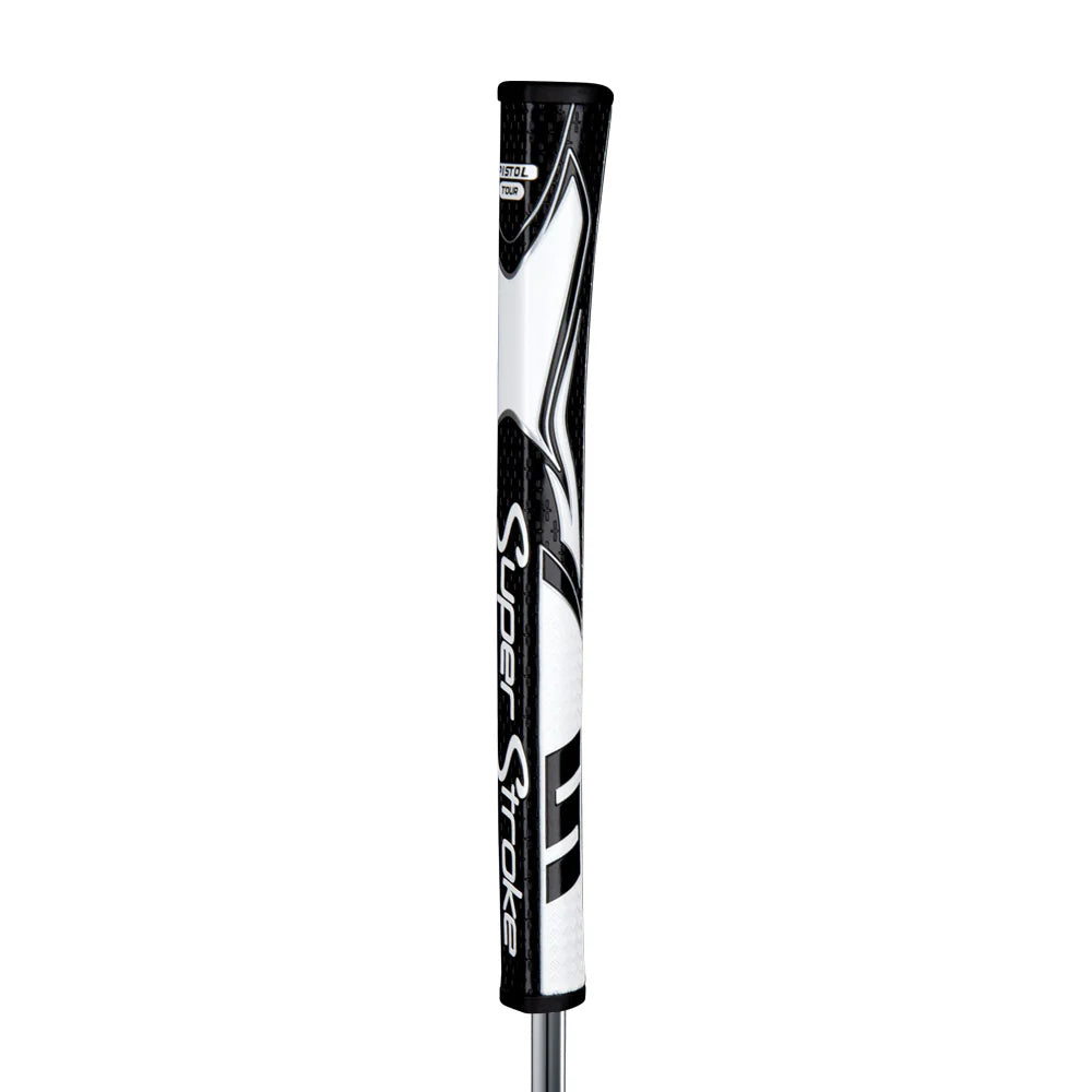 SuperStroke (Authentic) Zenergy Black White Pistol Tour Putter Grip