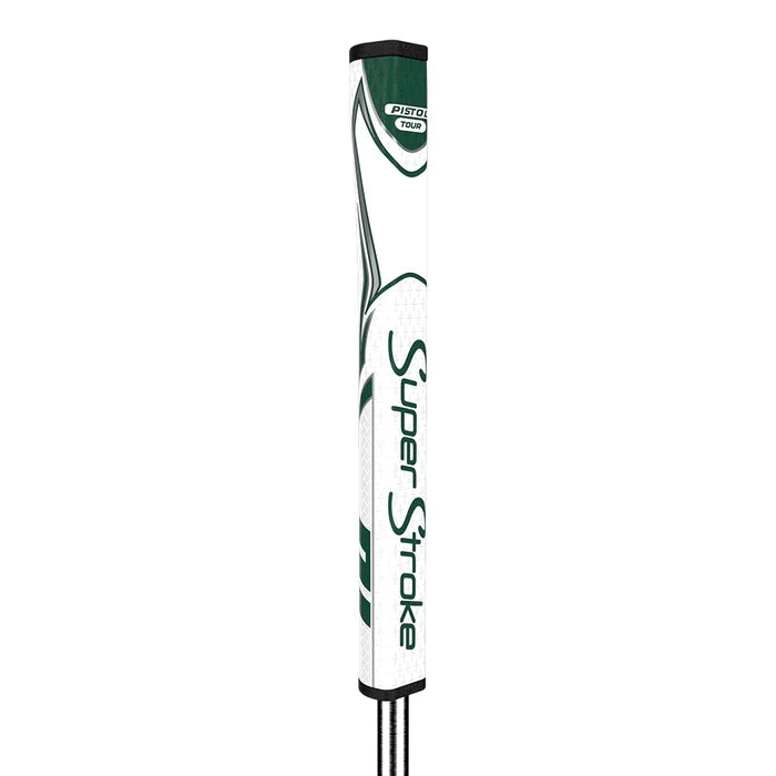 SuperStroke (Authentic) Zenergy Green and White & White Pistol Tour Putter Grip