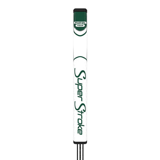SuperStroke (Authentic) Zenergy Green and White & White Pistol Tour Putter Grip