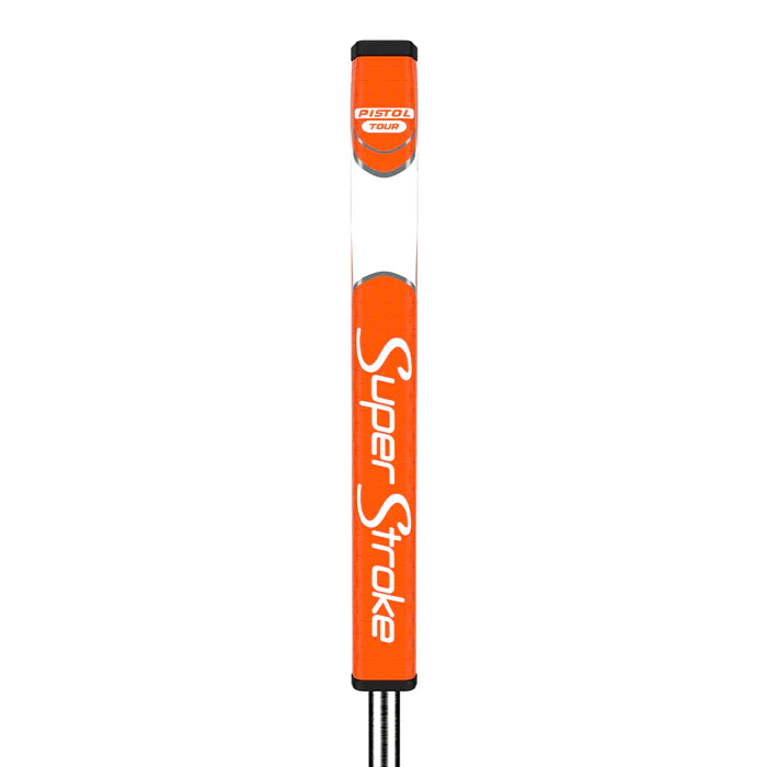 SuperStroke (Authentic) Zenergy Orange & White Pistol Tour Putter Grip (Orange Crush)