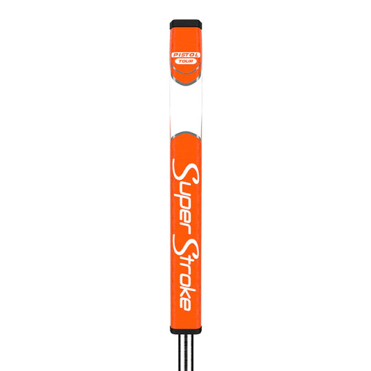 SuperStroke (Authentic) Zenergy Orange & White Pistol Tour Putter Grip (Orange Crush)
