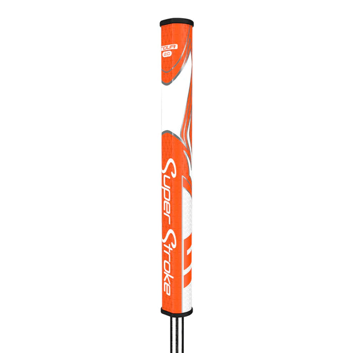 SuperStroke (Authentic) Zenergy Orange & White Pistol 2.0 Putter Grip