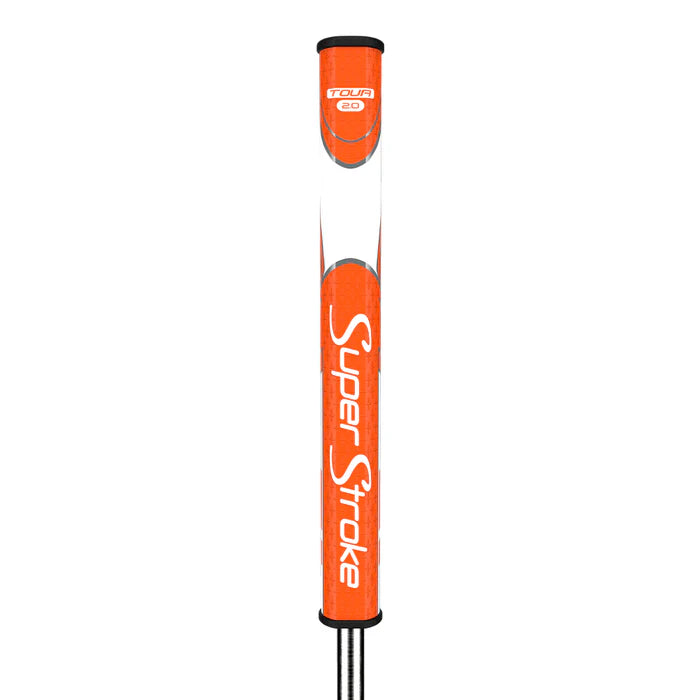 SuperStroke (Authentic) Zenergy Orange & White Pistol 2.0 Putter Grip