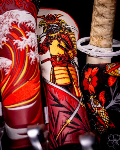 Pins & Aces Authentic Colorful Samurai's Strength Rescue/Hybrid Club Head Cover
