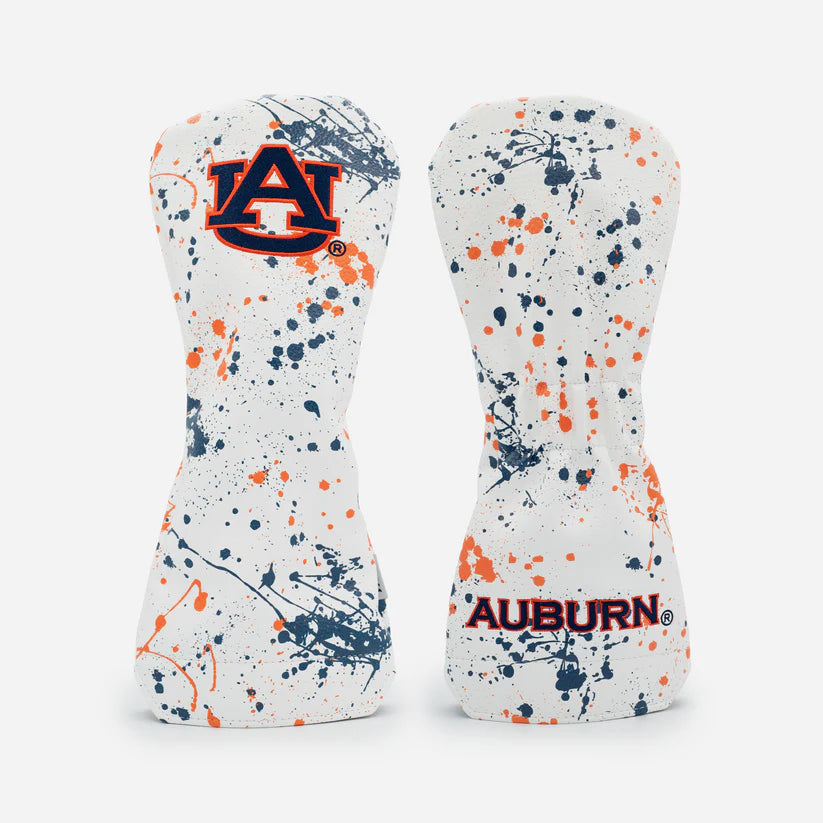 PRG Golf Auburn Tigers 2025 Paint Splash Driver Head Cover (New Pattern) NCAA