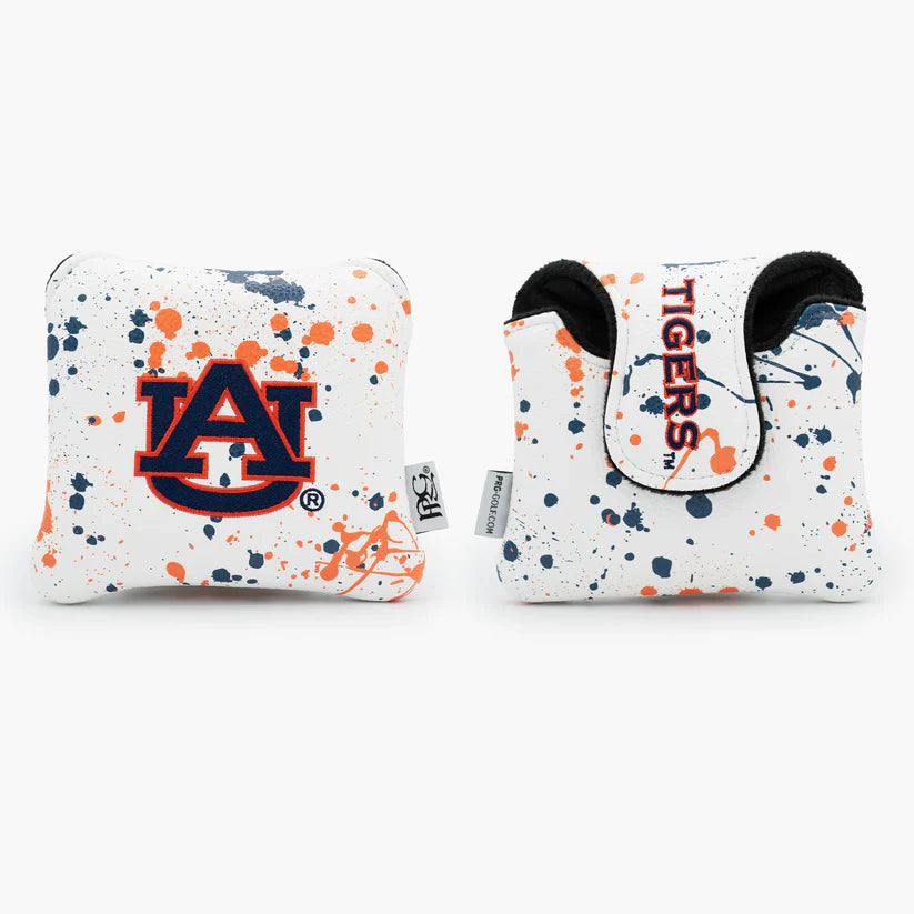 PRG Golf Auburn Tigers 2025 Paint Splash Mallet Putter Cover (New Pattern) NCAA