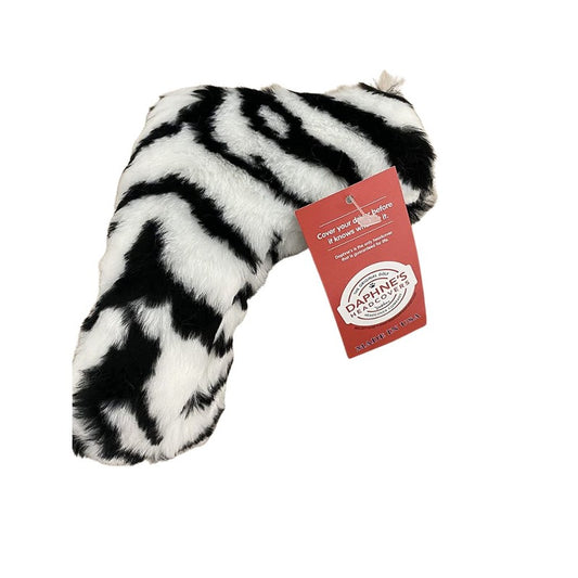 Daphne's Authentic Zebra Pattern Blade Putter Headcover Magnetic Closure
