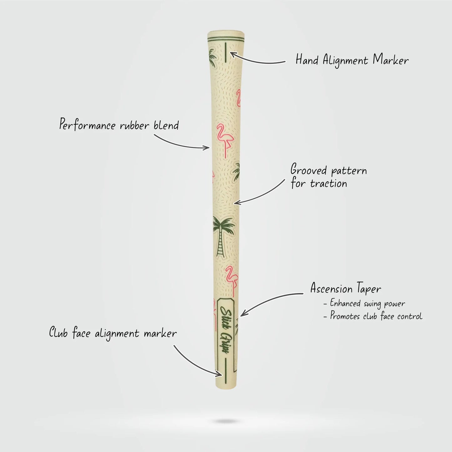 Stick Grips Golf Authentic Palm Swings Ivory Swing Club Grip (Irons & Woods)