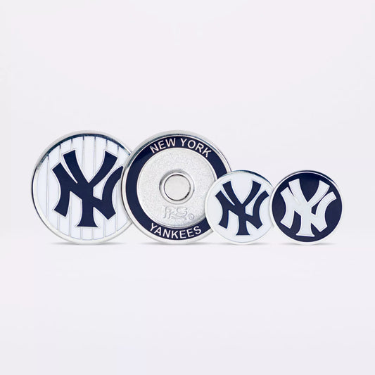PRG Golf New York Yankees (White Back) Magnetic Duo Golf Ball Marker MLB Licensed