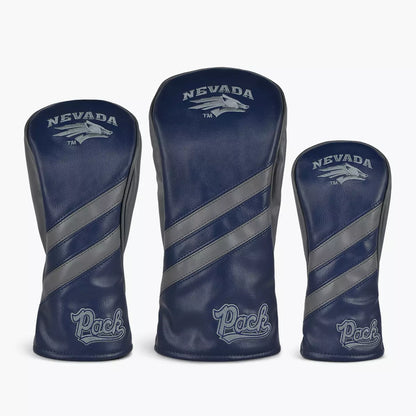 PRG Golf Nevada Reno Wolf Pack (UNR) Set of 3 Head Covers Driver Fairway & Rescue NCAA Licensed
