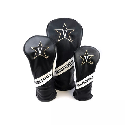 PRG Golf Vanderbilt Commodores Set of 3 Head Covers Driver Fairway & Rescue