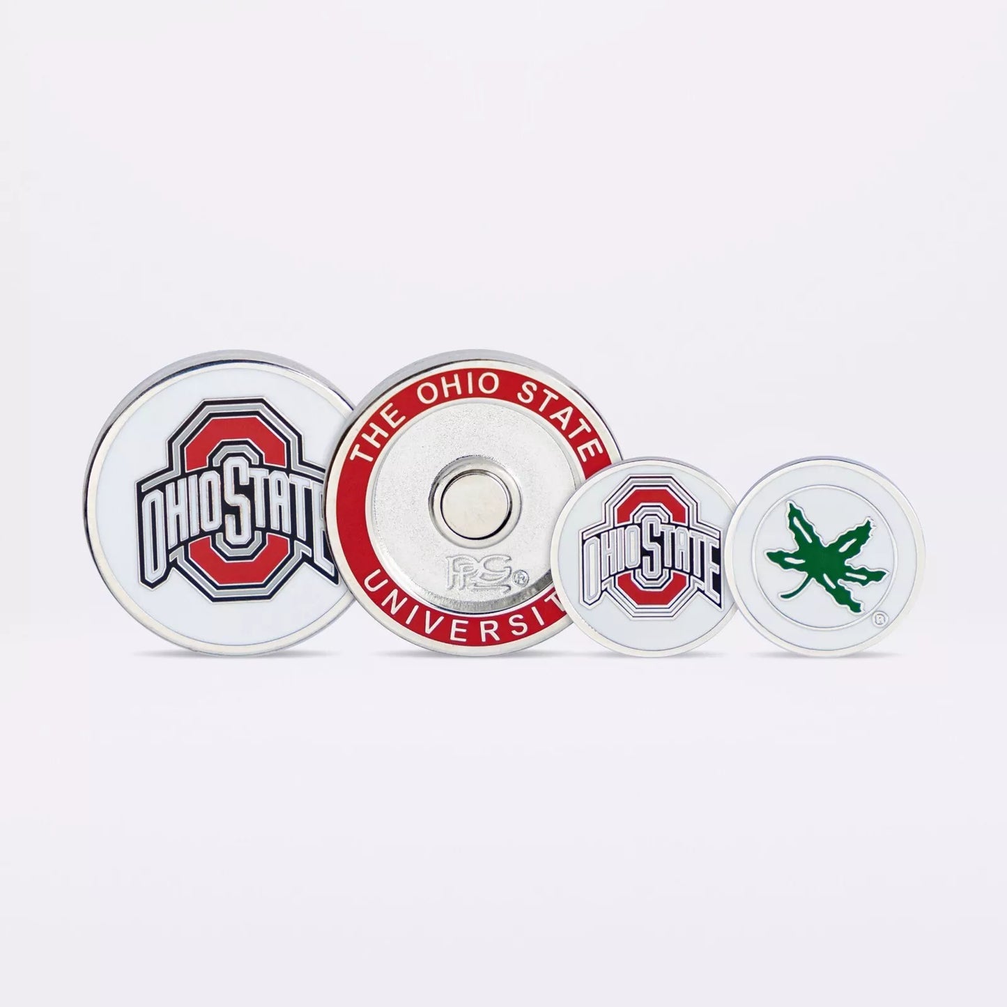 PRG Golf Ohio State Buckeyes Duo Logo Magnetic Golf Ball Marker NCAA Licensed