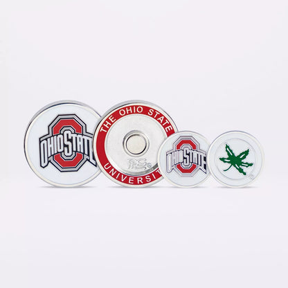 PRG Golf Ohio State Buckeyes Duo Logo Magnetic Golf Ball Marker NCAA Licensed