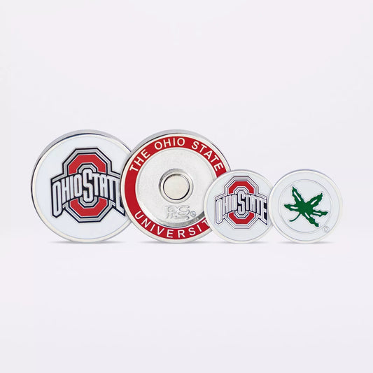 PRG Golf Ohio State Buckeyes Duo Logo Magnetic Golf Ball Marker NCAA Licensed