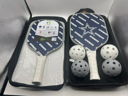Parrot Paddles Carbon Fiber Dallas Cowboys Pickleball Paddle Set w/Case (NFL)