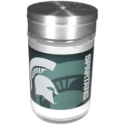 Siskiyou Gifts Michigan State Spartans Glass Tailgater Seasoning Shaker, NCAA Licensed