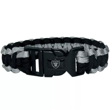 Siskiyou Gifts Las Vegas Raiders Survivor Bracelet, NFL Licensed