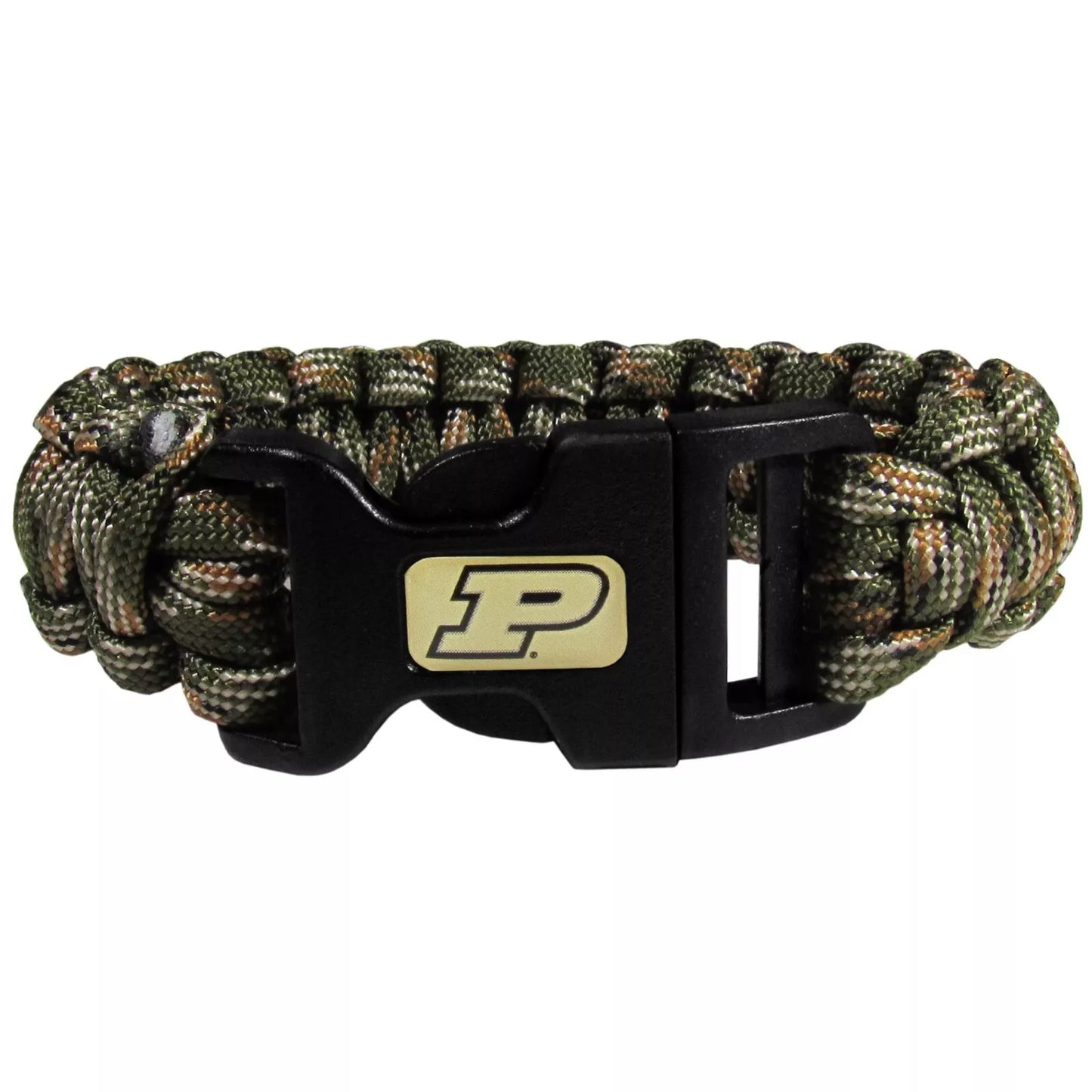 Siskiyou Gifts Purdue Boilermakers Camo Survivor Bracelet, NCAA Licensed