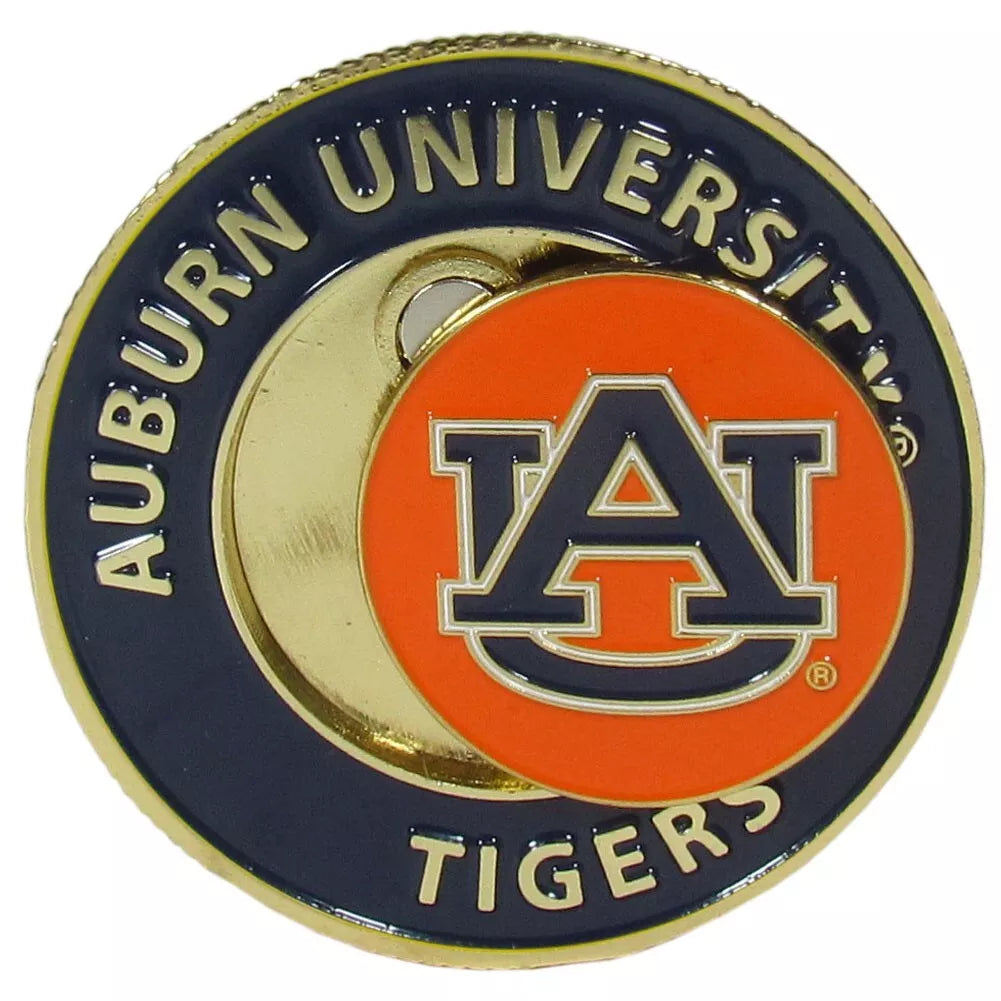 Siskiyou Gifts Auburn Tigers 1.75" Diameter Team Logo Coin Golf Ball Marker, NCAA Licensed