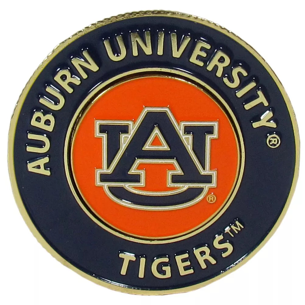 Siskiyou Gifts Auburn Tigers 1.75" Diameter Team Logo Coin Golf Ball Marker, NCAA Licensed