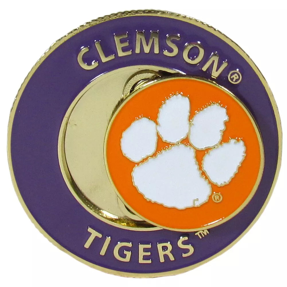 Siskiyou Gifts Clemson Tigers 1.75" Diameter Team Logo Coin Golf Ball Marker, NCAA Licensed