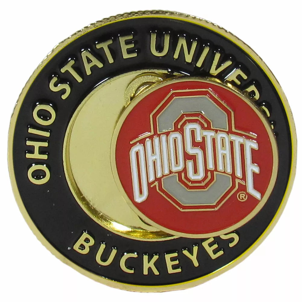 Siskiyou Gifts Ohio State Buckeyes 1.75" Diameter Team Logo Coin Golf Ball Marker, NCAA Licensed