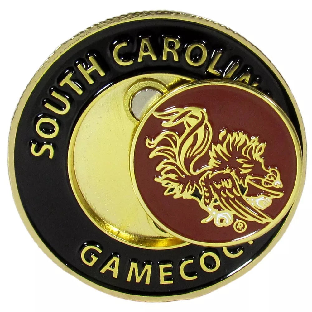 Siskiyou Gifts South Carolina Gamecocks 1.75" Diameter Team Logo Coin Golf Ball Marker, NCAA Licensed