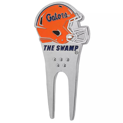 Siskiyou Gifts Florida Gators Metal Helmet Divot Tool w/1"Golf Ball Marker, NCAA Licensed