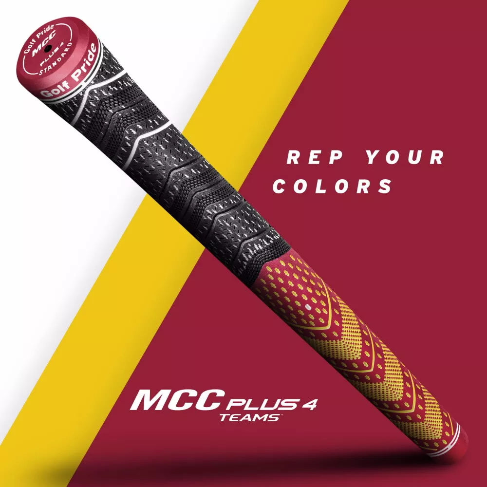 Golf Pride Authentic MCC Plus4 Standard Swing Club Grip Dark Red/Yellow