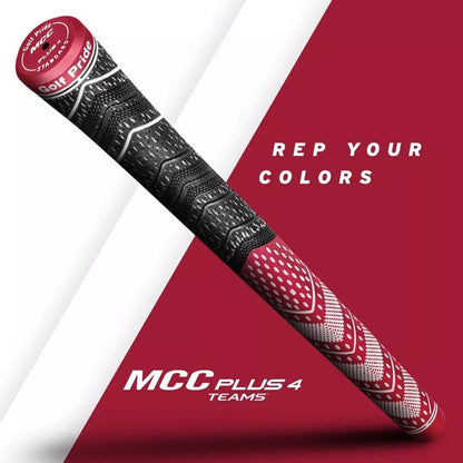 Golf Pride Authentic MCC Plus4 Standard Swing Club Grip Dark Red/White